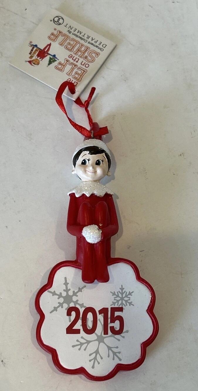 Dept 56 Elf On The Shelf Merry Christmas Ornament Rare!